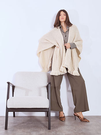 Κάπα πλεκτή με παγιέτες WT673.9904+4