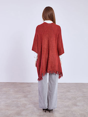 Κάπα μεταλλιζέ με παγιέτες και μαλλί WT673.9905+3 φωτογραφία