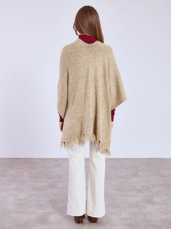 Κάπα μεταλλιζέ με παγιέτες και μαλλί WT673.9905+2 φωτογραφία