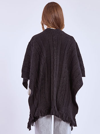 Κάπα με μεταλλιζέ λεπτομέρειες με μαλλί WT673.9906+1 φωτογραφία