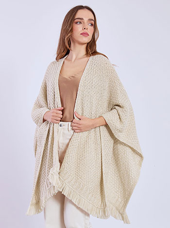 Κάπα πλεκτή με παγιέτες WT673.9907+3