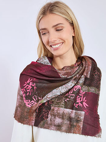 Εσάρπα με σχέδια WT673.A049+2