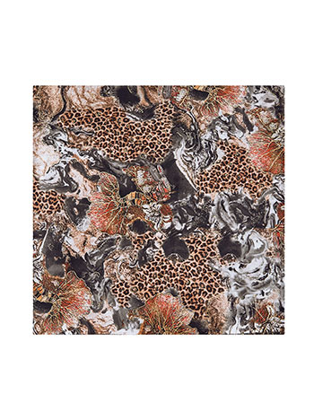 Εσάρπα εμπριμέ με μεταλλιζέ λεπτομέρειες WT673.A184+3 φωτογραφία