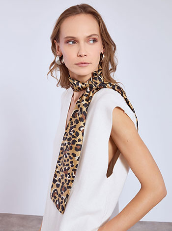 Celestino Μαντήλι σατέν λεοπάρ WT673.A432+5