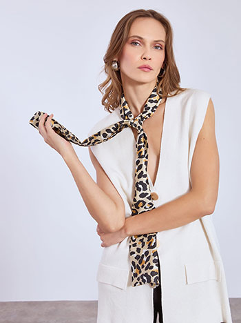 Celestino Μαντήλι σατέν λεοπάρ WT673.A432+2