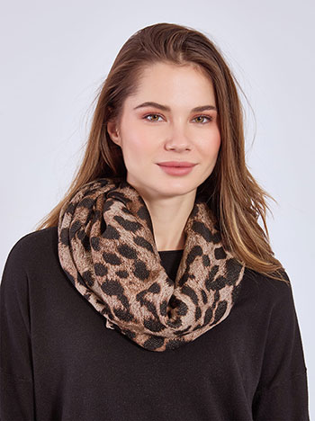 Celestino Εσάρπα λεοπάρ μεταλλιζέ WT673.A603+2