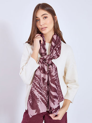 Εσάρπα εμπριμέ με glitter WT673.A604+2