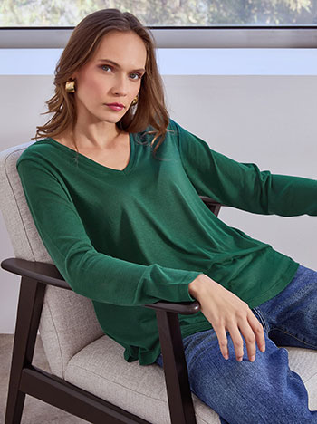 Μπλούζα με καμπύλη στο τελείωμα WT6752.4001+7