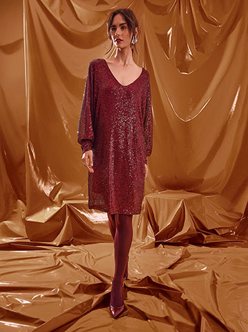 Φόρεμα μίντι με παγιέτες WT7564.8962+3