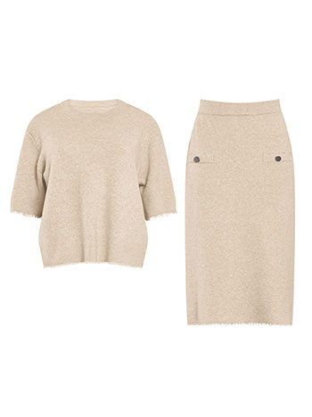 Σετ πουλόβερ και φούστα μίντι WT7568.0100+5 φωτογραφία
