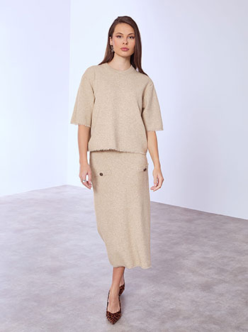 Σετ πουλόβερ και φούστα μίντι WT7568.0100+5 φωτογραφία