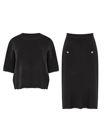 Σετ πουλόβερ και φούστα μίντι WT7568.0100+1 φωτογραφία