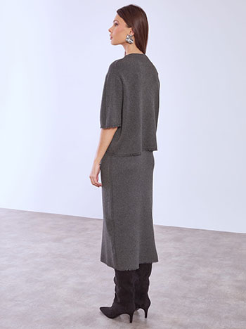 Σετ πουλόβερ και φούστα μίντι WT7568.0100+2