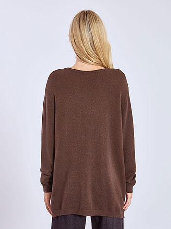 Πουλόβερ μακρύ με τσέπες WT7568.4072+4 φωτογραφία