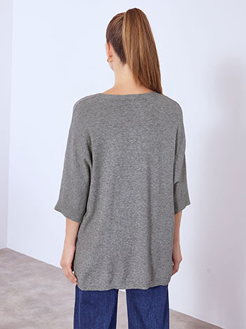 Πουλόβερ μακρύ με V λαιμόκοψη WT7568.4218+2 φωτογραφία