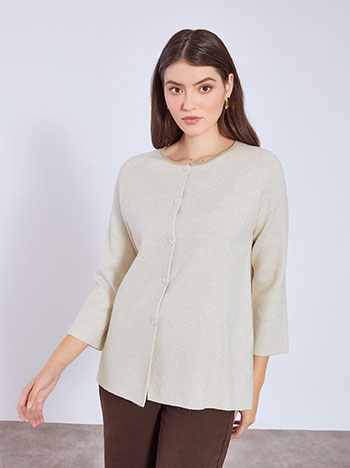 Ζακέτα με στρογγυλή λαιμόκοψη WT7568.5082+4