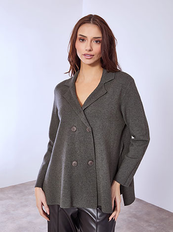 Ζακέτα με ανοίγματα στο πλάι WT7568.5086+2