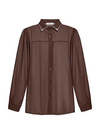 Πουκάμισο ημιδιάφανο με strass WT7569.3320+3 φωτογραφία