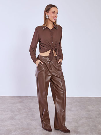 Πουκάμισο ημιδιάφανο με strass WT7569.3320+3 φωτογραφία