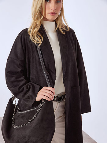 Παλτό με σουέντ όψη WT7569.7179+1 φωτογραφία