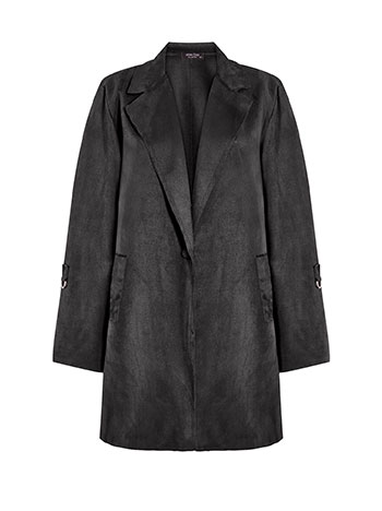 Παλτό μακρύ με σουέντ όψη WT7569.7210+1 φωτογραφία