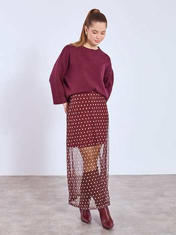 Φούστα πουά με διαφάνεια WT7570.2980+3 φωτογραφία