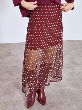 Φούστα πουά με διαφάνεια WT7570.2980+3 φωτογραφία