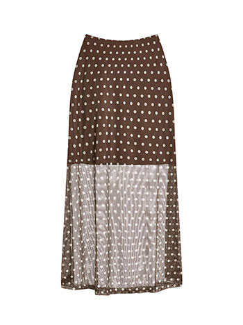 Φούστα πουά με διαφάνεια WT7570.2980+2 φωτογραφία