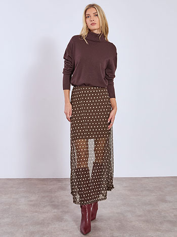 Φούστα πουά με διαφάνεια WT7570.2980+2 φωτογραφία