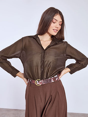 Πουκάμισο ημιδιάφανο WT7570.3213+2