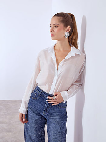 Πουκάμισο ημιδιάφανο WT7570.3213+3