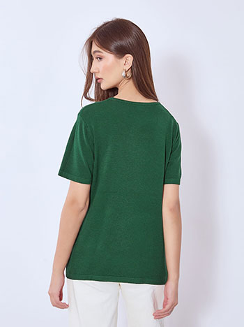 Πουλόβερ πλεκτό κοντομάνικο WT7572.4003+4 φωτογραφία