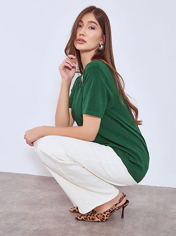 Celestino Πουλόβερ πλεκτό κοντομάνικο WT7572.4003+4