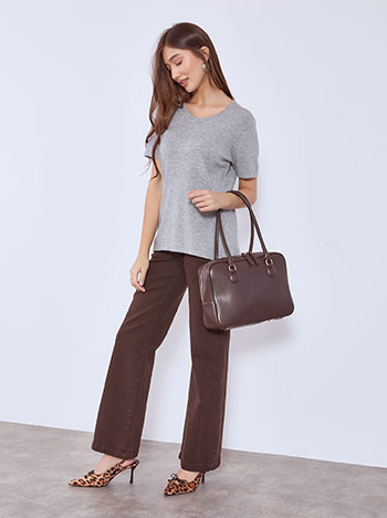 Πουλόβερ πλεκτό κοντομάνικο WT7572.4003+2 φωτογραφία