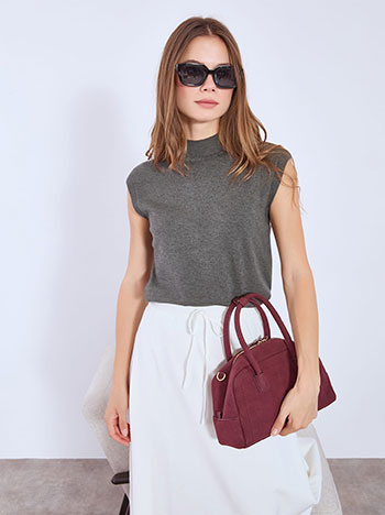 Πουλόβερ αμάνικο πλεκτό WT7572.4010+7