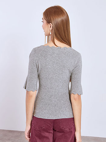 Πουλόβερ με κυματιστές λεπτομέρειες WT7572.4302+2 φωτογραφία