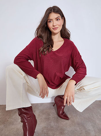 Πουλόβερ με μικρές παγιέτες WT7572.4369+5