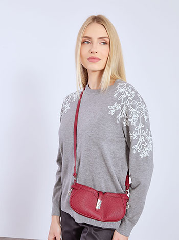 Πουλόβερ με κέντημα στους ώμους WT7572.4612+2