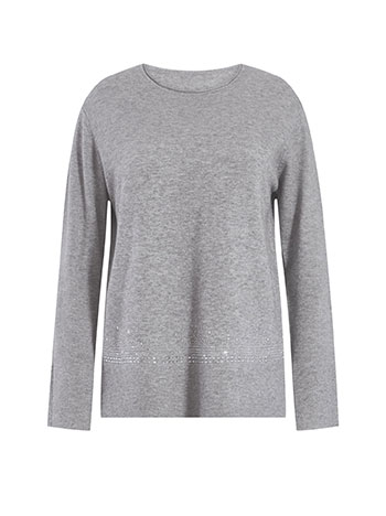 Πουλόβερ με strass και animal print WT7572.4613+2 φωτογραφία