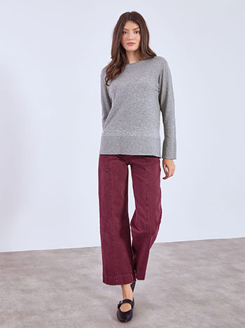 Πουλόβερ με strass και animal print WT7572.4613+2 φωτογραφία