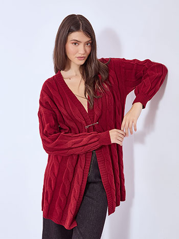 Ζακέτα με ανάγλυφες λεπτομέρειες WT7572.5239+5