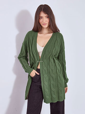 Ζακέτα με ανάγλυφες λεπτομέρειες WT7572.5239+4