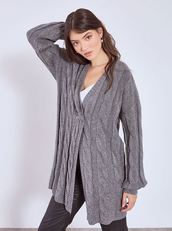 Ζακέτα με ανάγλυφες λεπτομέρειες WT7572.5239+2