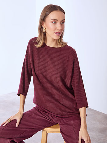 Πουλόβερ μακρύ με κοντό μανίκι WT7583.4187+4