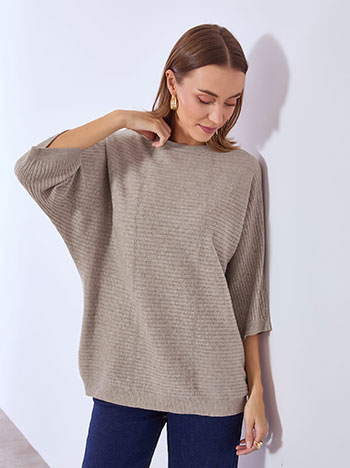 Πουλόβερ μακρύ με κοντό μανίκι WT7583.4187+3