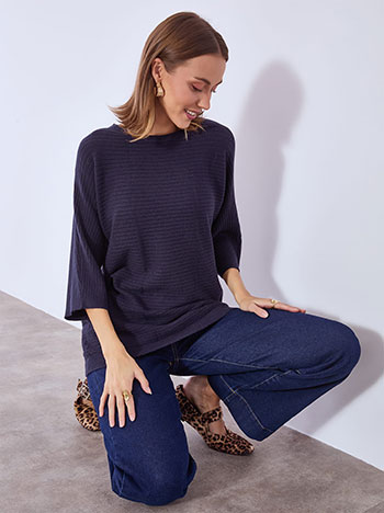 Πουλόβερ μακρύ με κοντό μανίκι WT7583.4187+5