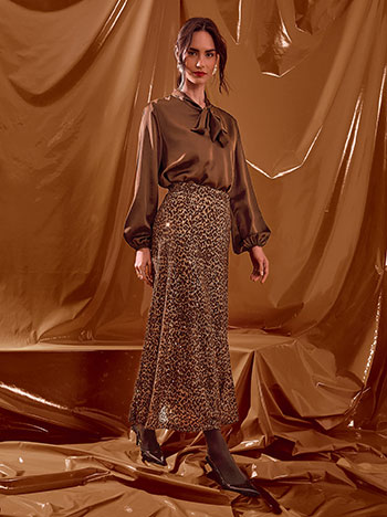 Φούστα μίντι με παγιέτες WT7584.2830+2 φωτογραφία