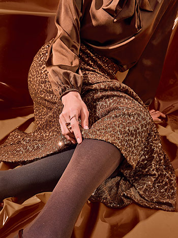 Φούστα μίντι με παγιέτες WT7584.2830+2 φωτογραφία