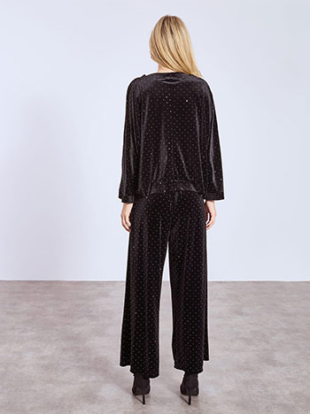 Celestino Σετ βελούδινο με ζακέτα και παντελόνα WT7585.0137+1