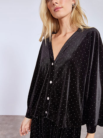 Σετ βελούδινο με ζακέτα και παντελόνα WT7585.0137+1 φωτογραφία